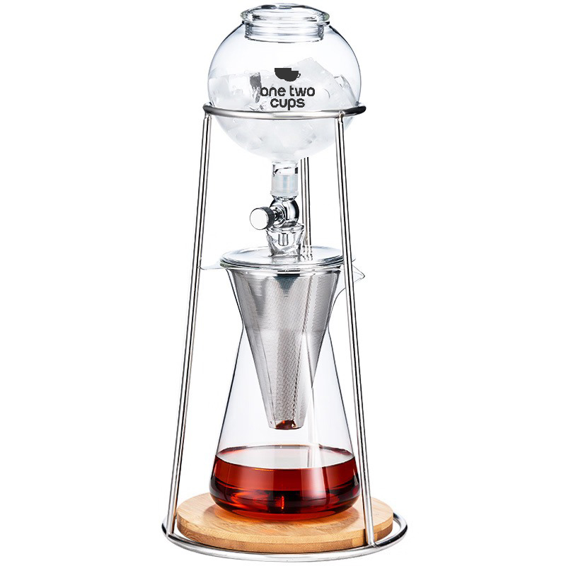 One Two Cups Cold Brew Coffee Maker Ice Drip Regulating Valve 600ml - C4-04 Gambar produk One Two Cups Cold Brew Coffee Maker Ice Drip Regulating Valve 600ml - C4-04