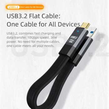 Gambar produk UGI Kabel Charger USB Type C 3.2 Fast Charging Quick Charge 36W 10Gbps 0.5M - UG03