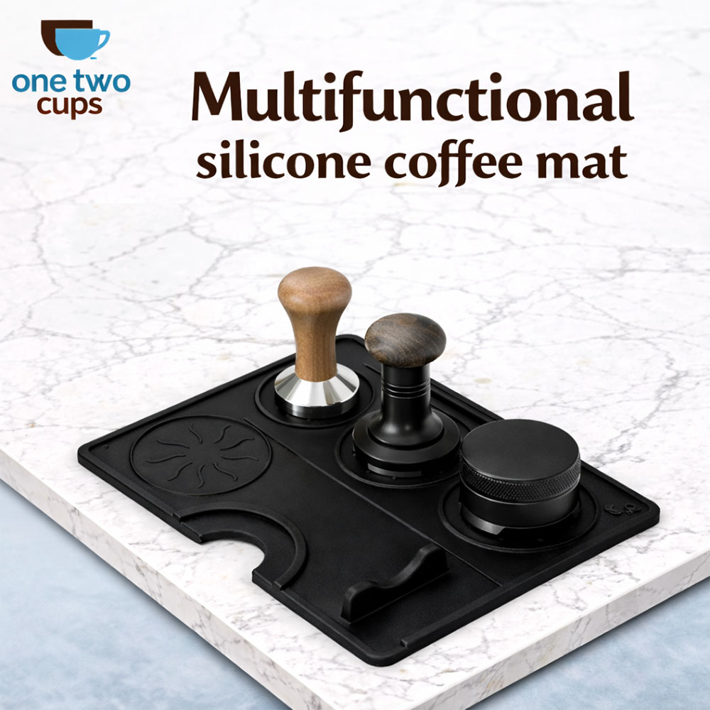 Gambar produk One Two Cups Tamping Mat Espresso Silicone Alas Tamper Portafilter - S24
