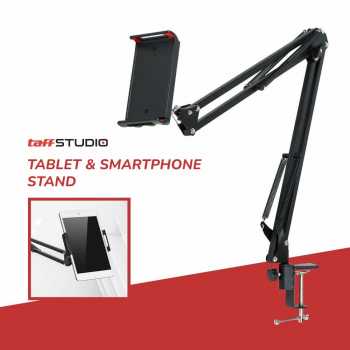 Gambar produk TaffSTUDIO Stand Tablet HP Lazypod Metal Holder Desk Clamp 6-8 Inch - D9
