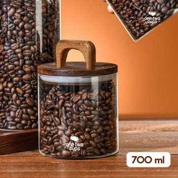 One Two Cups Toples Kaca Penyimpanan Makanan Kedap Udara Storage Jar - CF170