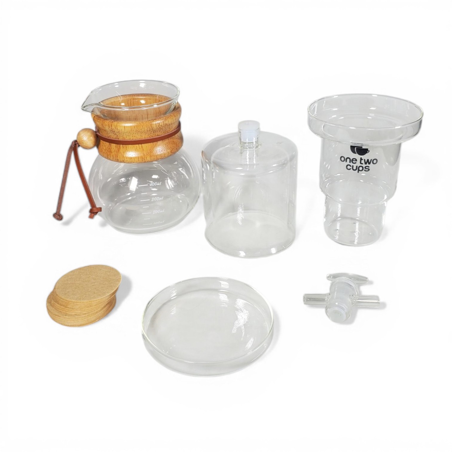 One Two Cups Cold Brew Coffee Maker Ice Drip Regulating Valve 400ml - C4-03 Gambar produk One Two Cups Cold Brew Coffee Maker Ice Drip Regulating Valve 400ml - C4-03
