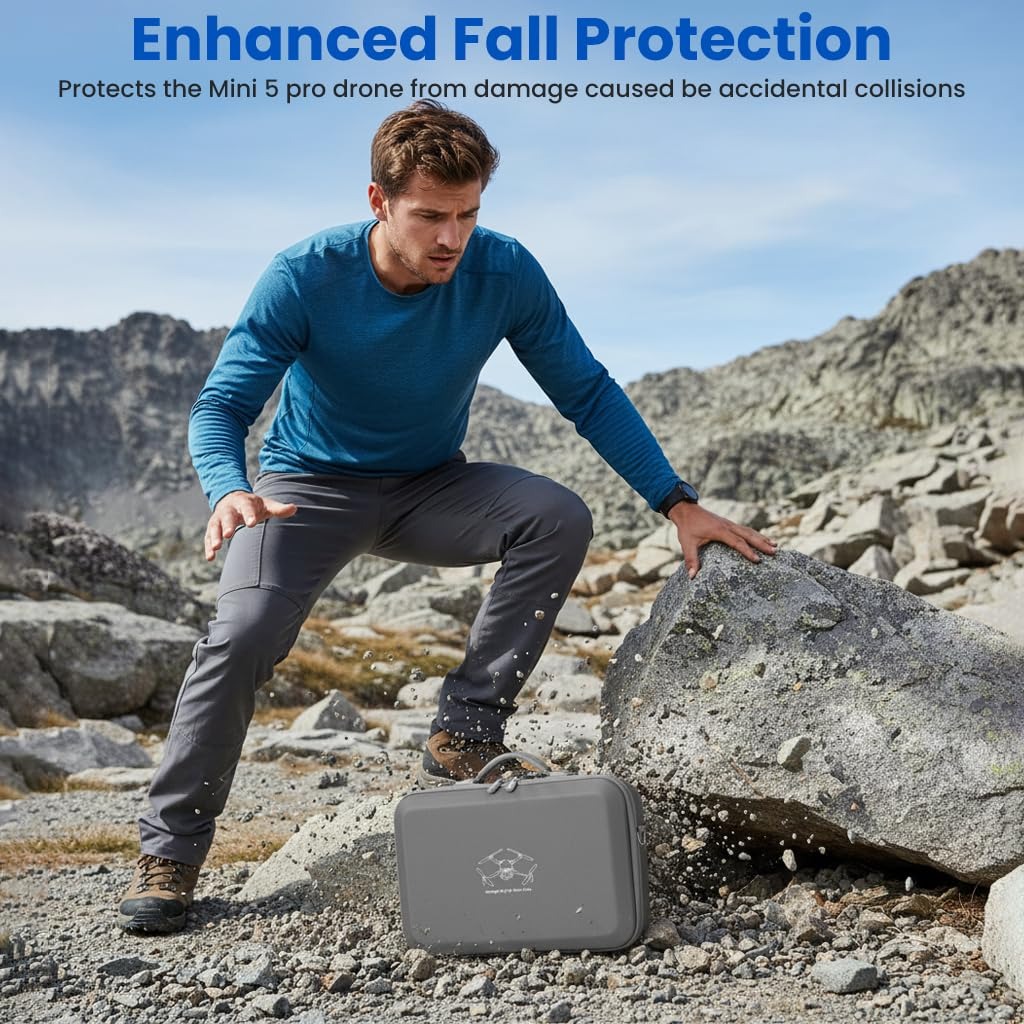 GiNiffe Tas Drone Hard Shell Protective Storage Bag DJI Mini 5 Pro - Z60 Gambar produk GiNiffe Tas Drone Hard Shell Protective Storage Bag DJI Mini 5 Pro - Z60