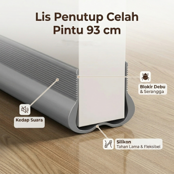 TaffHOME Lis Penutup Celah Pintu Penghalang Debu Door Bottom Seal 93cm - AT-93