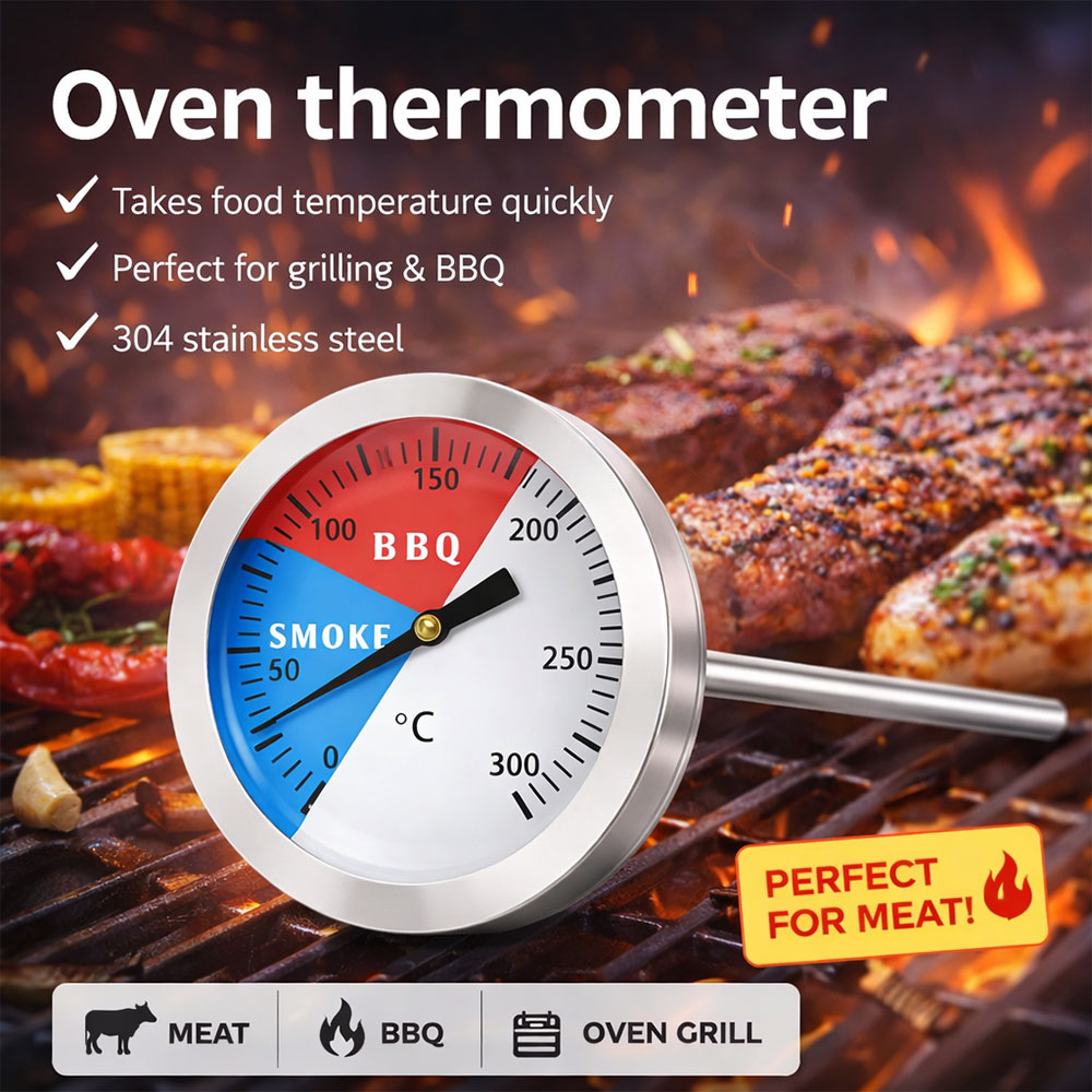 MEFORU Termometer Makanan Daging BBQ Meat Temperature Oven Grill - EC2 Gambar produk MEFORU Termometer Makanan Daging BBQ Meat Temperature Oven Grill - EC2