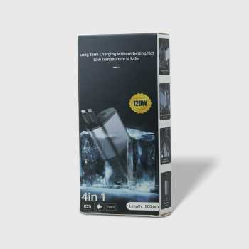 Gambar produk KEBETEME Car Charger Mobil Kabel USB Type C Lightning Port 24V 120W - KT2