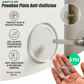 TaffHOME Penahan Pintu Anti-Collision Door Stopper 50mm 6 PCS - DS482
