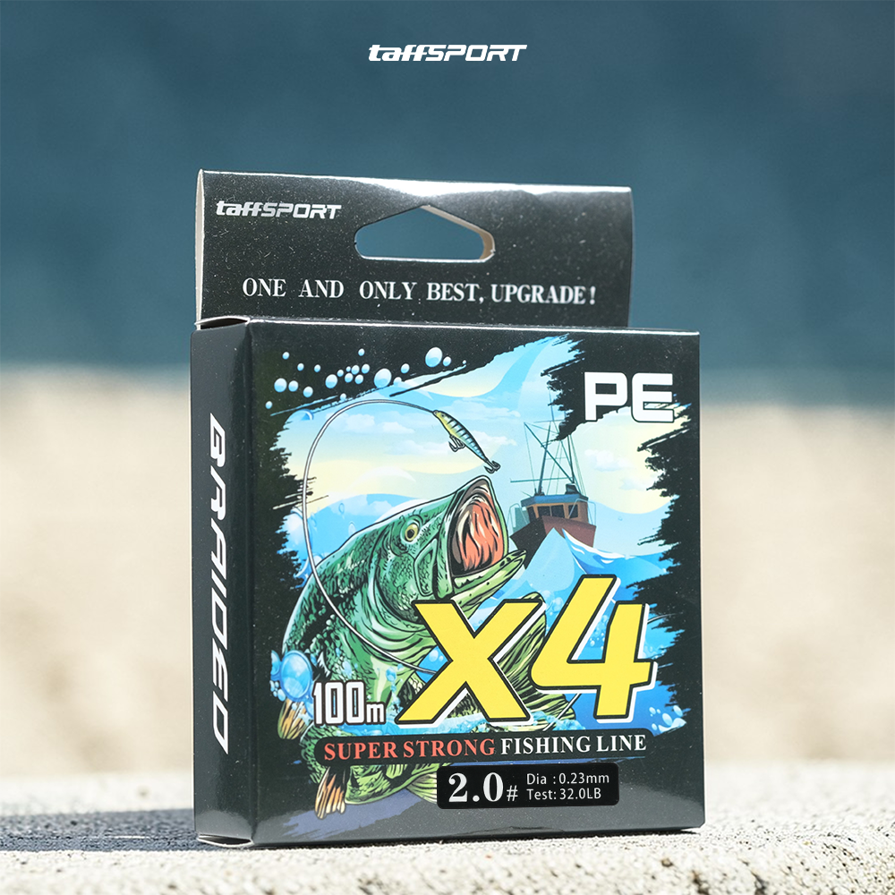 TaffSPORT Senar Pancing PE 4 Braided Strand Fishing Line 100M 2.0 - X4 Gambar produk TaffSPORT Senar Pancing PE 4 Braided Strand Fishing Line 100M 2.0 - X4