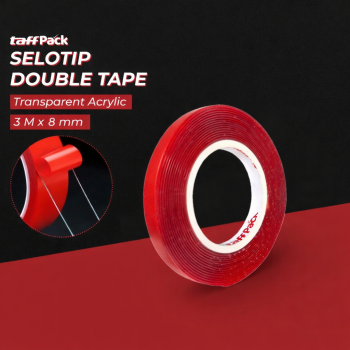 TaffPACK Selotip Double Tape Transparent Acrylic 3M - HL878