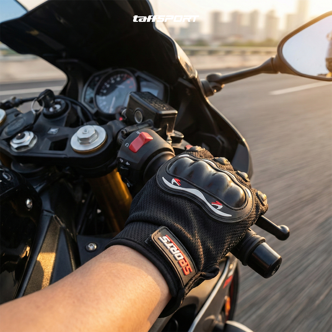 TaffSPORT Sarung Tangan Motor Touchscreen Anti Slip Protektor - MCS-02C Gambar produk TaffSPORT Sarung Tangan Motor Touchscreen Anti Slip Protektor - MCS-02C