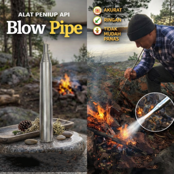 GUOMUZI Alat Peniup Api Unggun Blow Pipe Telescopic Portable 62cm - GM62