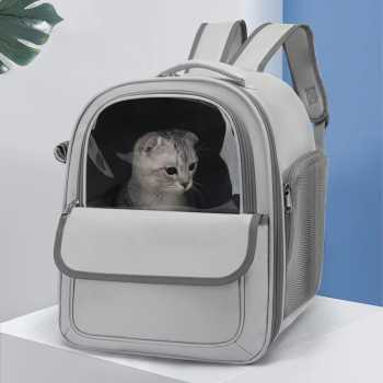 Moorpet Tas Kucing Anjing Pet Cargo Breathable Backpack Travel Oxford - M14