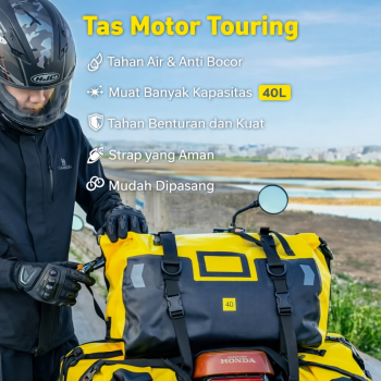 CHINK Tas Motor Touring Back Seat Tail Pannier Bag Waterproof PVC - CH03