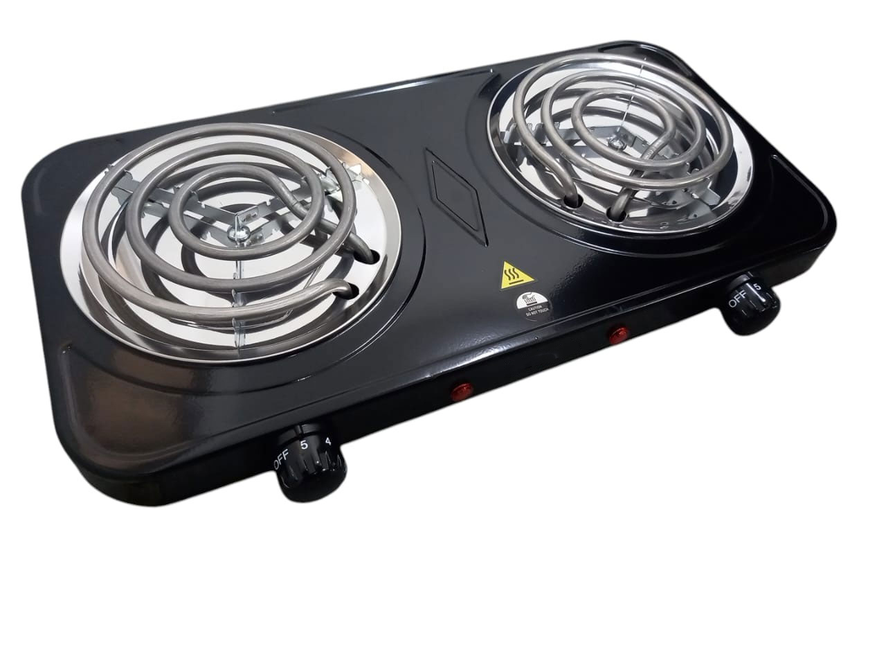 TaffHOME Kompor Listrik 2 Tungku Portable Coil Hot Plate 2000W - WY-05C Gambar produk TaffHOME Kompor Listrik 2 Tungku Portable Coil Hot Plate 2000W - WY-05C