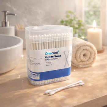 TaffOmicron Cotton Swab Korek Kuping Double Headed Baby Ear 200 PCS - INU129