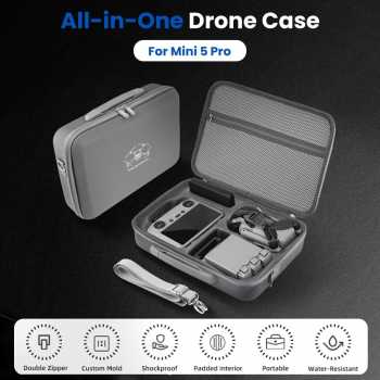 GiNiffe Tas Drone Hard Shell Protective Storage Bag DJI Mini 5 Pro - Z60