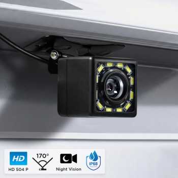THREECAR Kamera Mundur Parkir Mobil Night Vision 488p 12 LED IP68 - S12