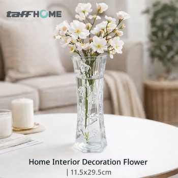 TaffHOME Vas Bunga Dekorasi Interior Ruang Tamu Motif Bambu - AR-3A