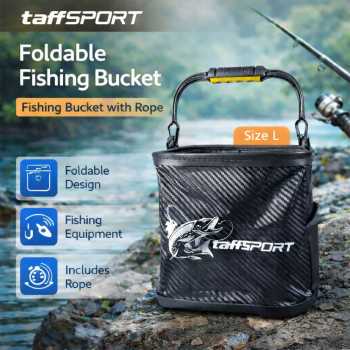 TaffSPORT Ember Lipat Perlengkapan Mancing Fishing Bucket with Rope - TT120