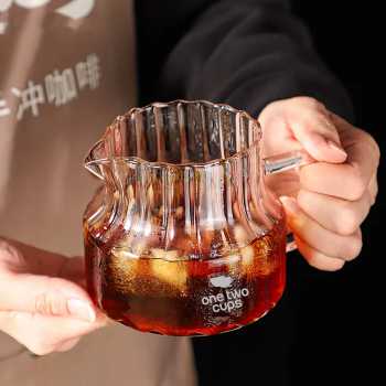 One Two Cups Coffee Server V60 Drip Pour Over kaca Borosilikat 500ml - B-5ML