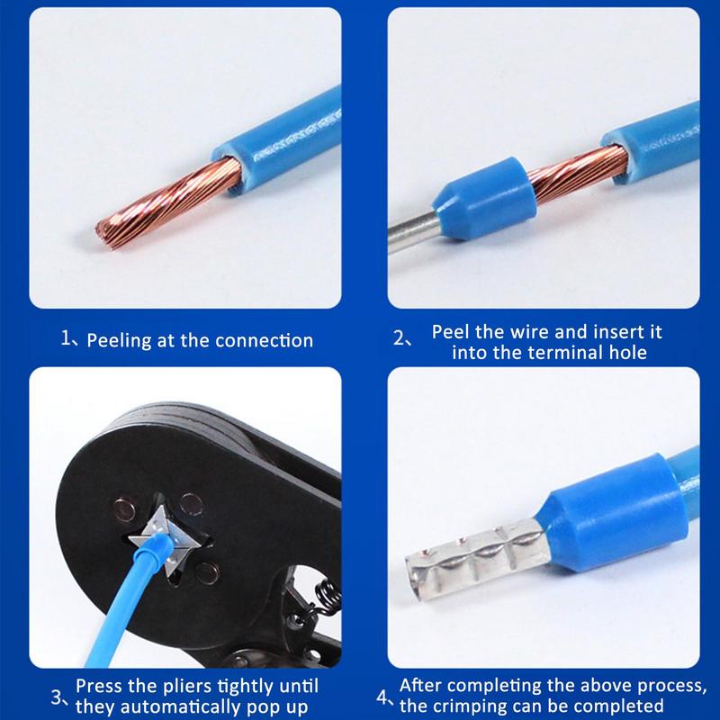 Taffware Skun Ferrules Insulated Terminal Block Connector 400 PCS - VE-400 Gambar produk Taffware Skun Ferrules Insulated Terminal Block Connector 400 PCS - VE-400