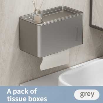 ATORSE Kotak Tisu Kamar Mandi Tissue Box Aluminium Waterproof - Y-24