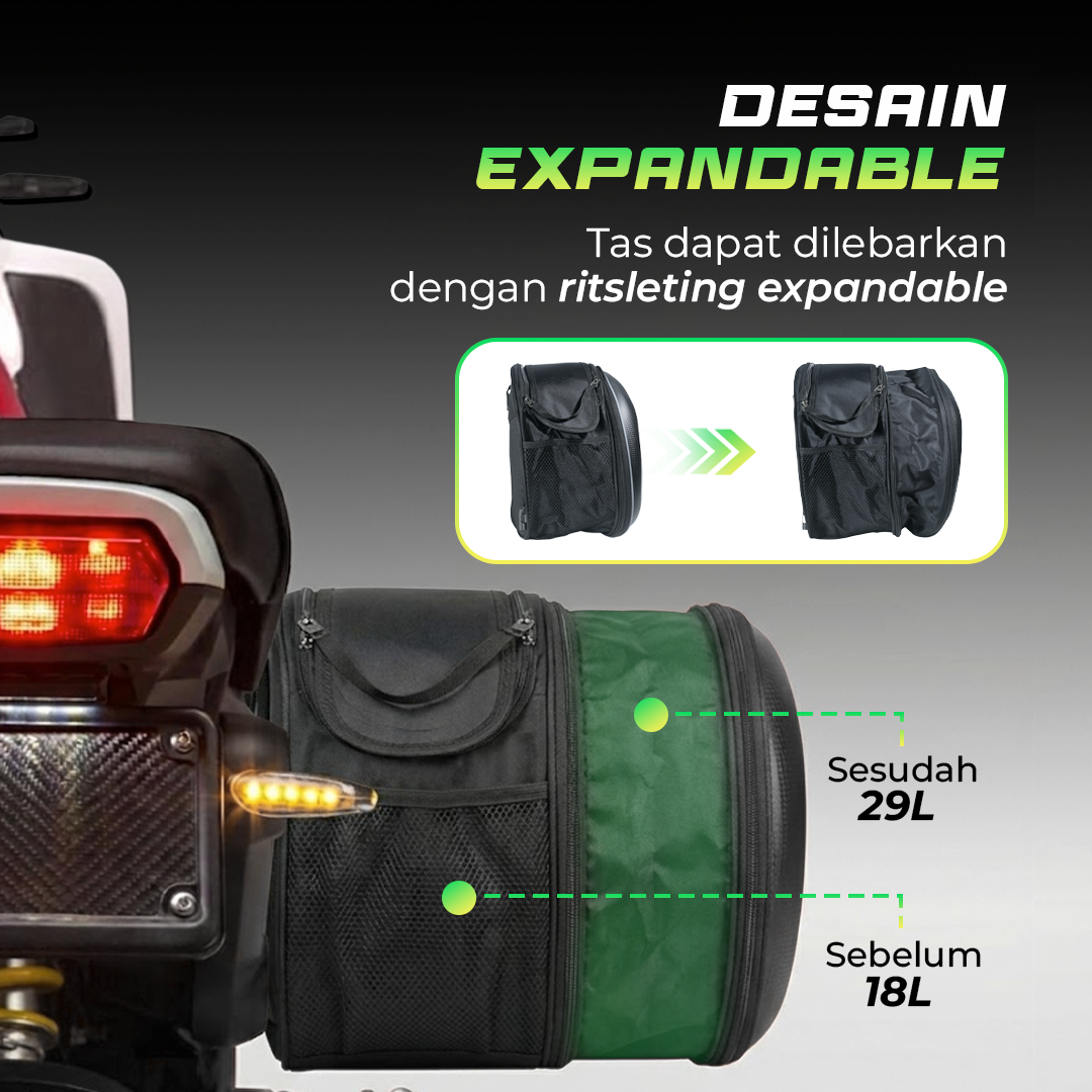 Gambar produk SHOPRIME Tas Motor Touring Samping Anti Air Side Saddle Bag - SH58L