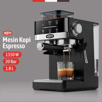 Trieste Mesin Kopi Espresso Coffee Maker Grinder Frothing 20 Bar 1350W - CM5520