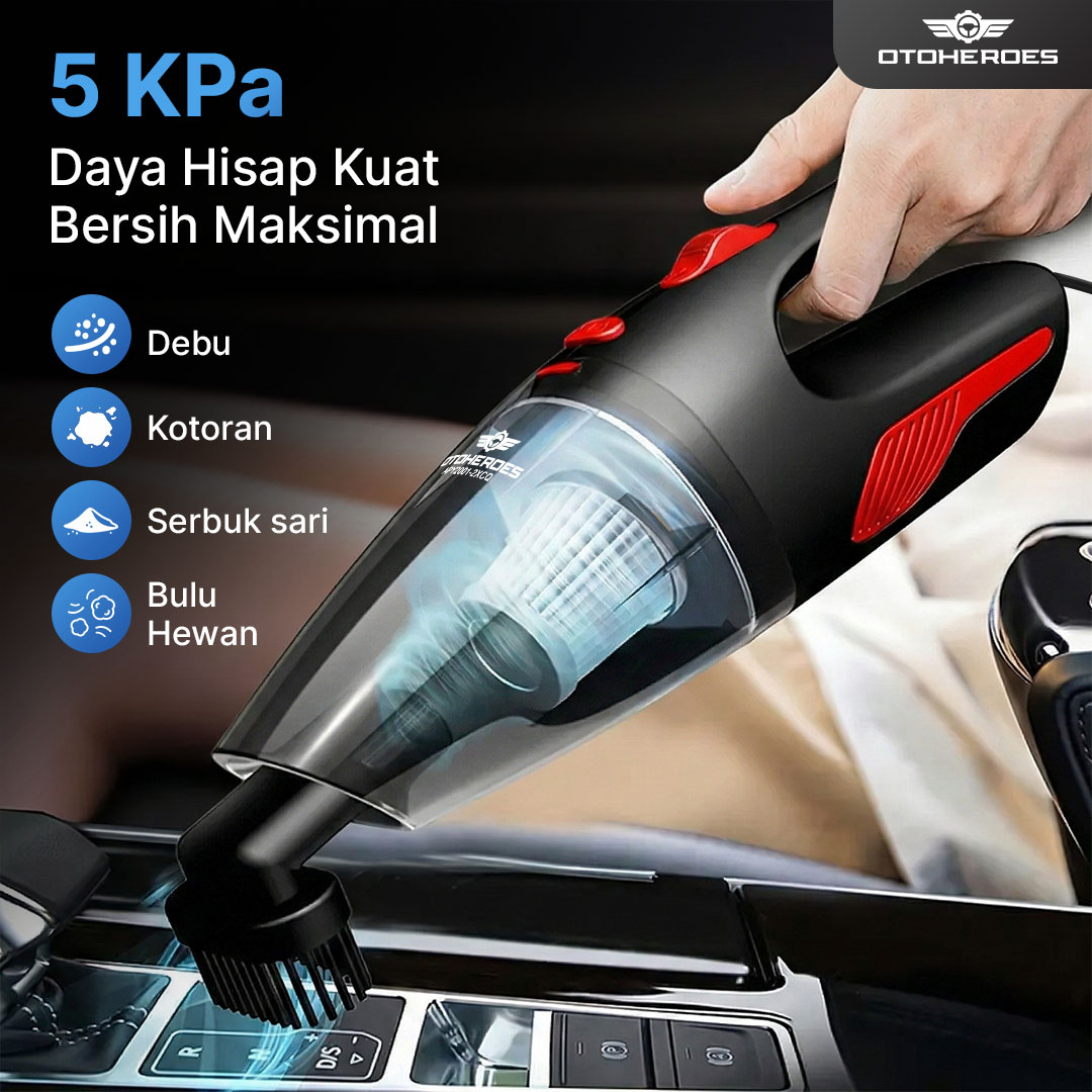 OTOHEROES Vacuum Cleaner Penyedot Debu Mobil 12V 120W - APY2001-2XCQ Gambar produk OTOHEROES Vacuum Cleaner Penyedot Debu Mobil 12V 120W - APY2001-2XCQ