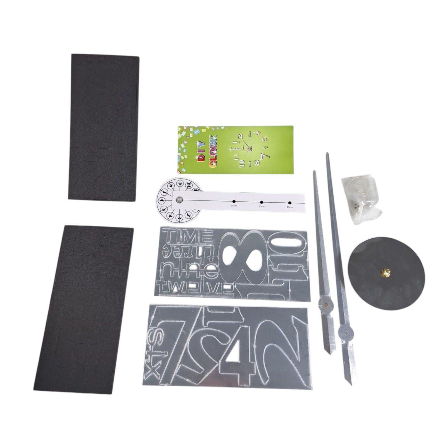 TaffHOME Jam Dinding DIY Giant Quartz Silent Ukuran Besar 90-100cm - DIY-101 Gambar produk TaffHOME Jam Dinding DIY Giant Quartz Silent Ukuran Besar 90-100cm - DIY-101