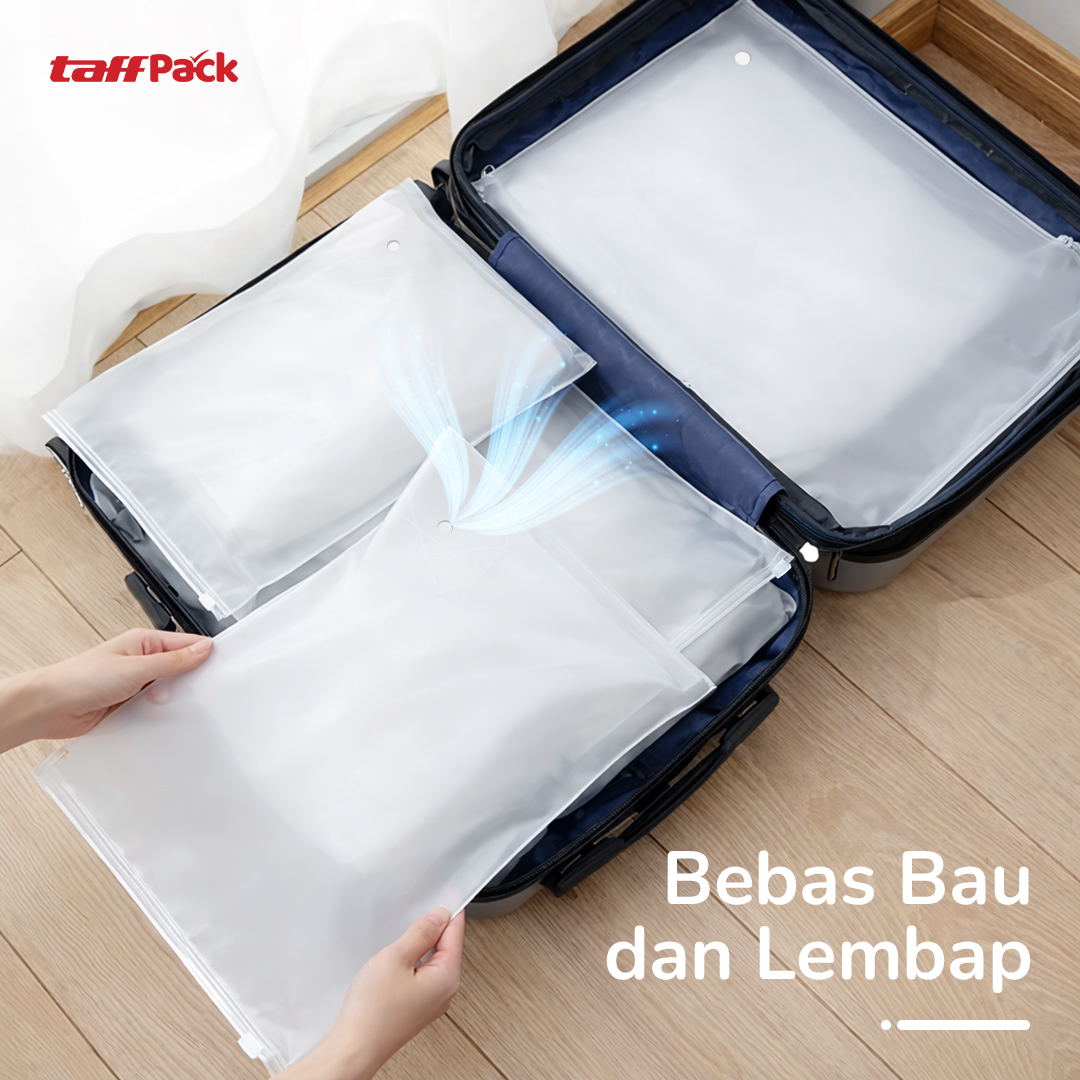 TaffPACK Kantong Plastik Travel Ziplock Pouch 1 PCS 30x20cm - LIN3S Gambar produk TaffPACK Kantong Plastik Travel Ziplock Pouch 1 PCS 30x20cm - LIN3S