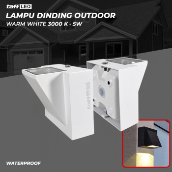 TaffLED Lampu Dinding Hias Outdoor Minimalis Waterproof Warm White 5W - WD079