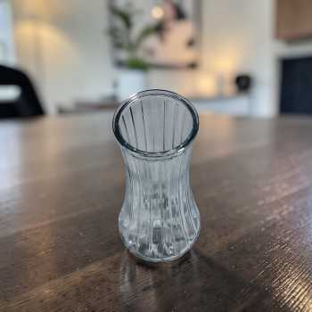 Gambar produk TaffHOME Vas Bunga Kaca Bening Estetik Vintage Glass Flower Vase - Y23