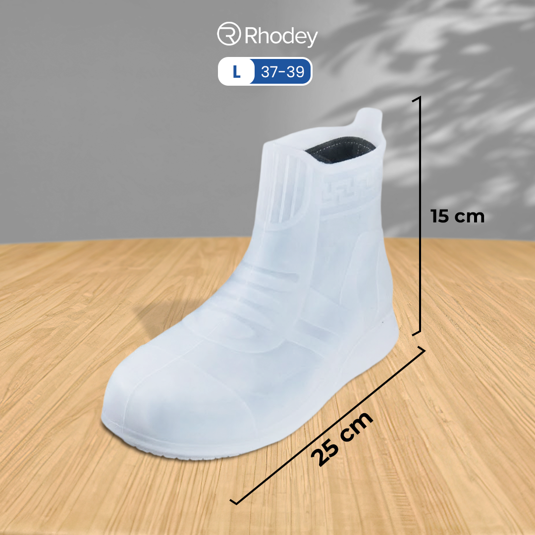 Rhodey Jas Hujan Sepatu Anti Air Cover TPE Non-Slip L 37-39 - S-100 Gambar produk Rhodey Jas Hujan Sepatu Anti Air Cover TPE Non-Slip L 37-39 - S-100