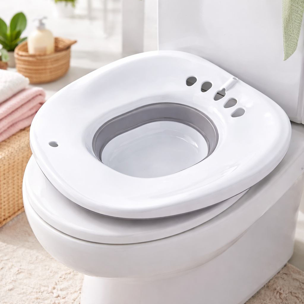 Bazaar Bak Mandi Portable Postpartum Folding Toilet Sitz Bath Bowl - BZ279 Gambar produk Bazaar Bak Mandi Portable Postpartum Folding Toilet Sitz Bath Bowl - BZ279