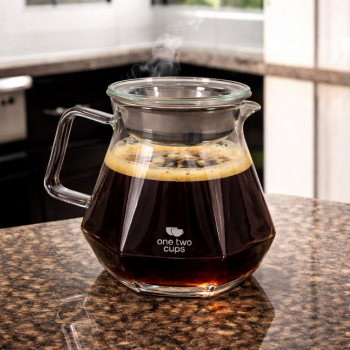 One Two Cups Teko Kopi Coffee Server V60 Drip Pour Over Borosilikat - LS048