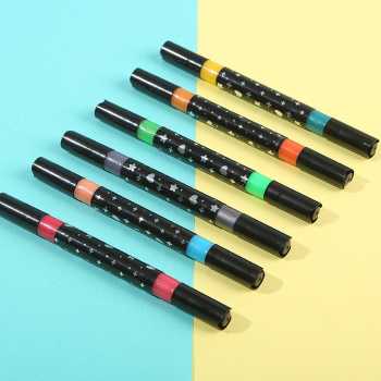 Gambar produk Kolorowy Spidol Warna Glitter Dual Tip Watercolor Set 48 Colors 24 PCS - 88635