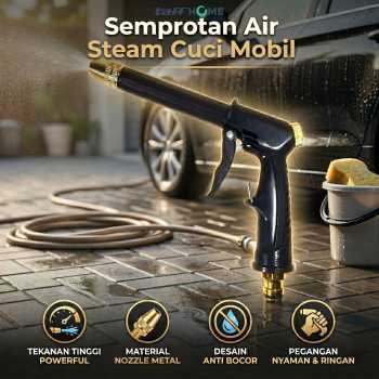 TaffHOME Semprotan Air Steam Cuci Mobil High Pressure Gun - 888