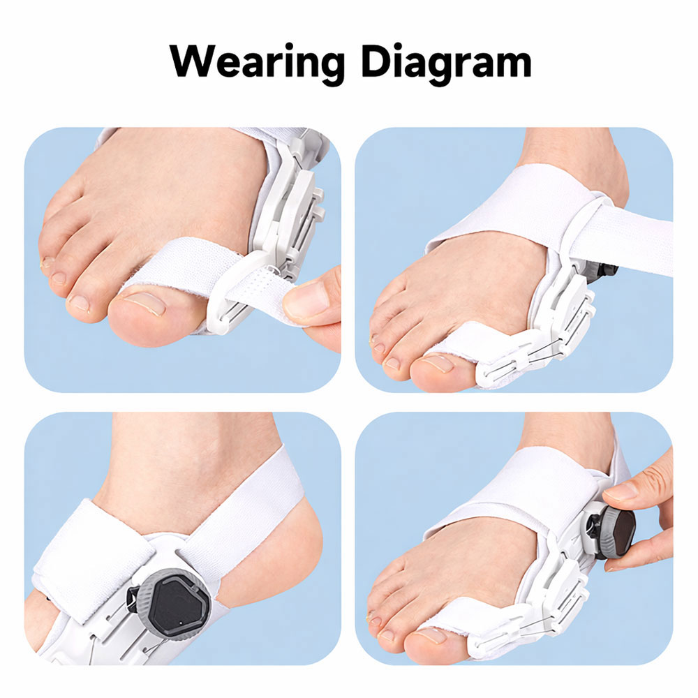 Gambar produk YOSO Korektor Pelurus Jempol Kaki Toe Separator Hallux Valgus Bunion - HF-19