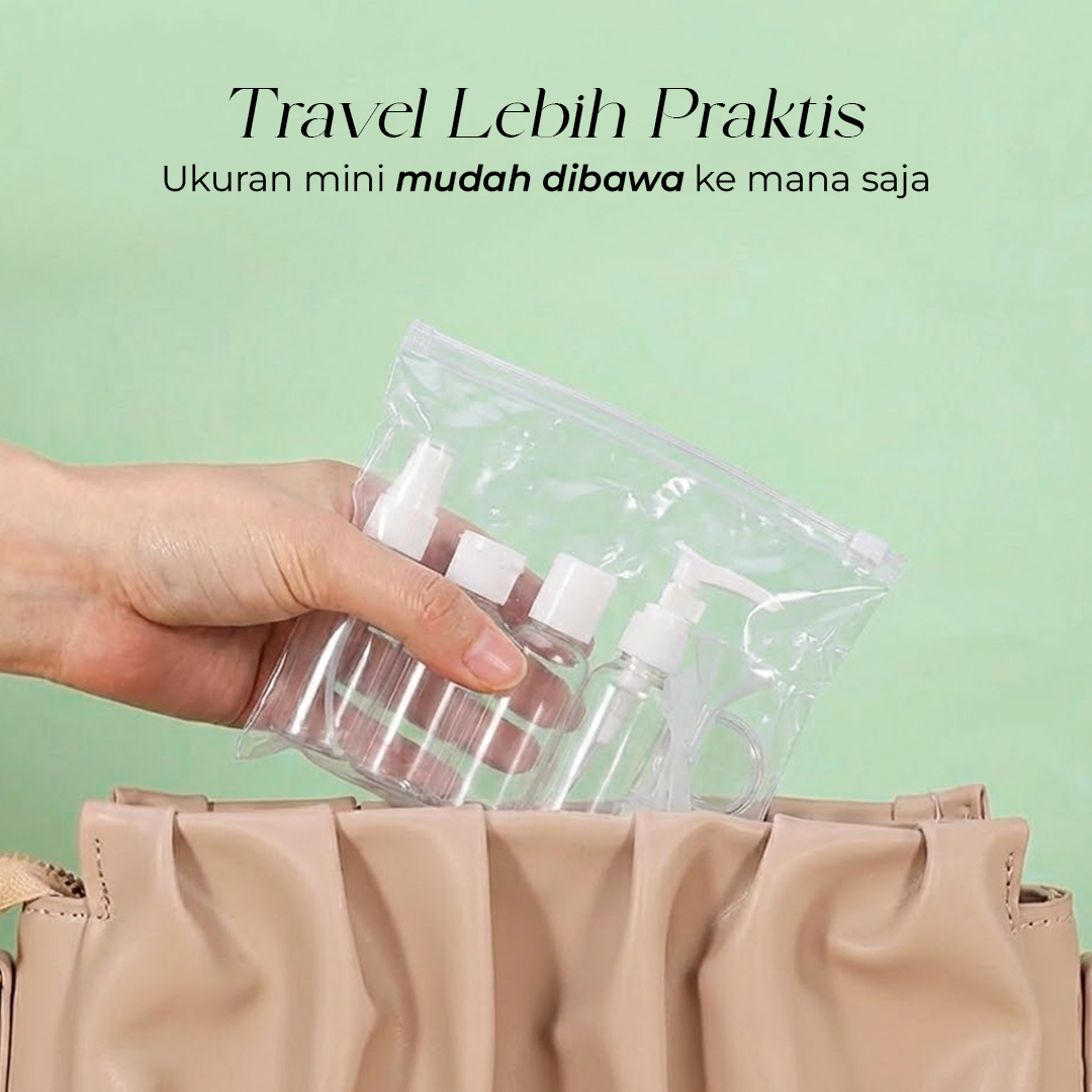 MUQGEW Botol Travel Size Liquid Bottle Pack 6 PCS - SV1 Gambar produk MUQGEW Botol Travel Size Liquid Bottle Pack 6 PCS - SV1