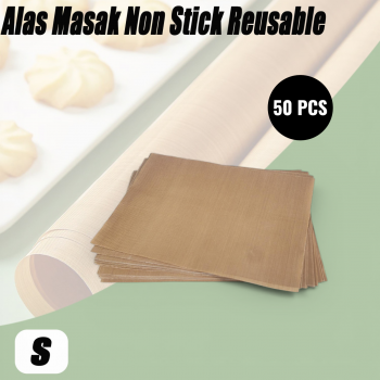 BAWU Alas Masak Non Stick Reusable Cake Oven Baking Tray Mat 50 PCS - M05