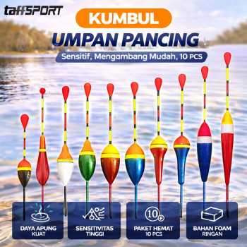 Gambar produk TaffSPORT Fishing Kumbul Pelampung Umpan Pancing Fishing Bobber 10 PCS - P016