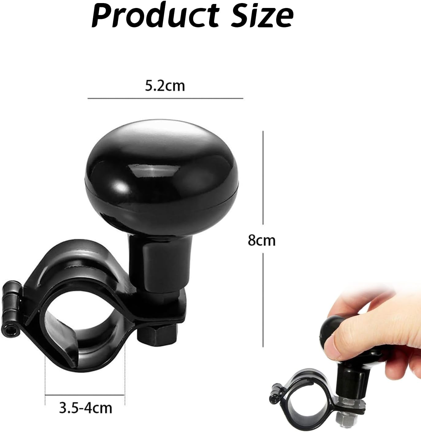 OTOHEROES Knob Setir Mobil Universal Steering Wheel Power Ball Control - J-12-33 Gambar produk OTOHEROES Knob Setir Mobil Universal Steering Wheel Power Ball Control - J-12-33