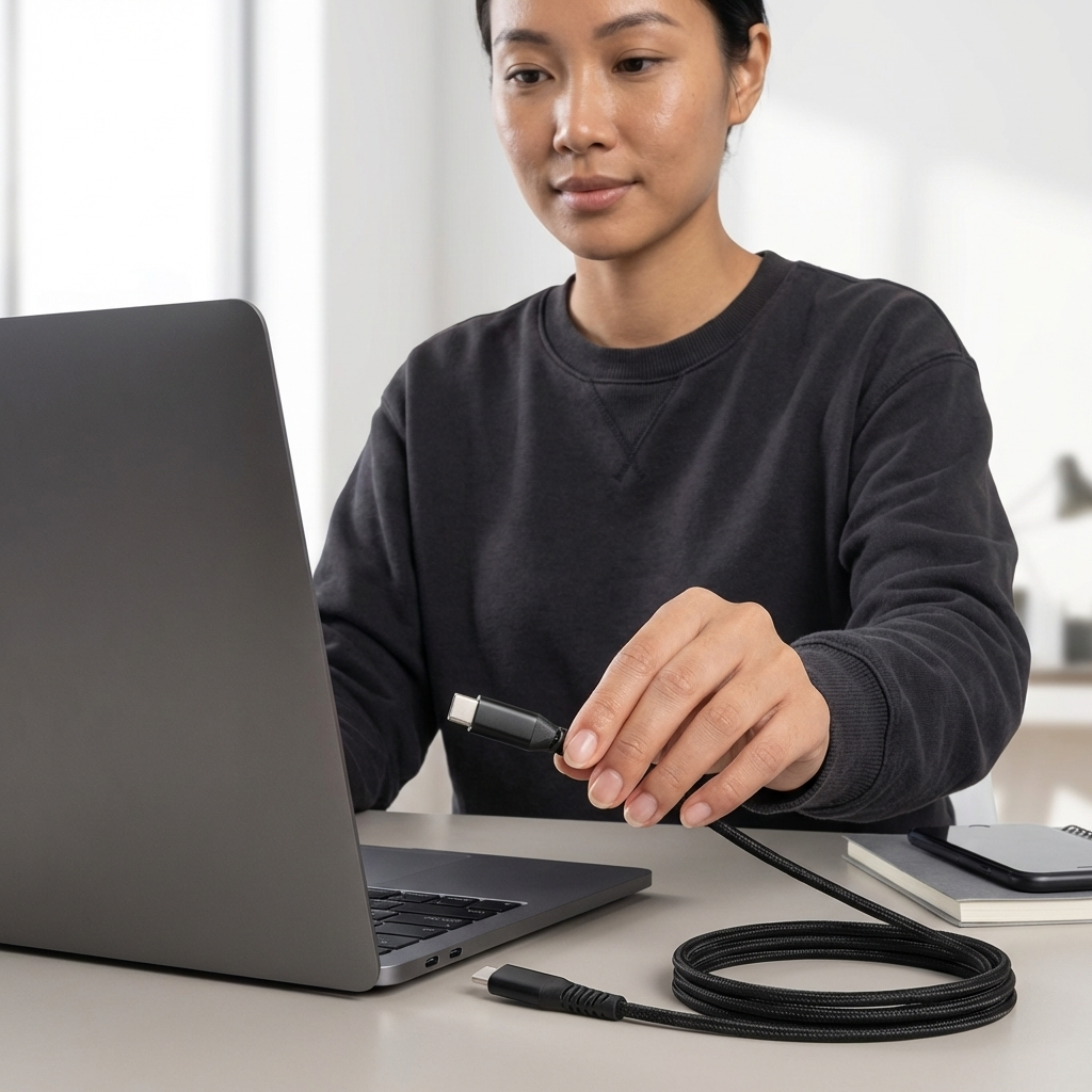 Gambar produk AUFU Kabel Data Type C to Type C Charger Braided Fast Charging 6A 66W 2M - KD66