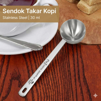One Two Cups Sendok Takar Kopi Stainless Steel Measuring Spoon 30ml - GF82-20