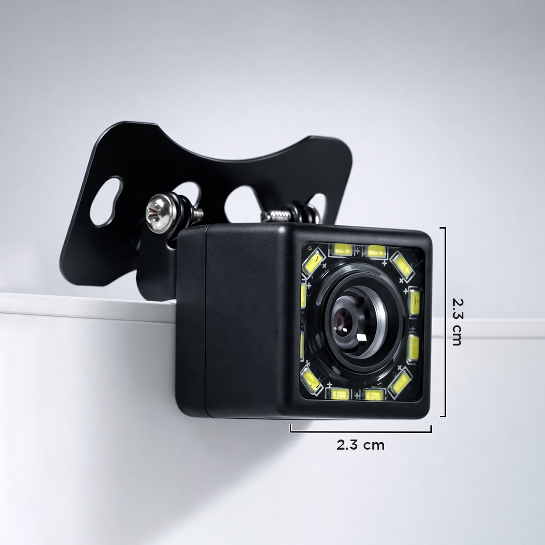 THREECAR Kamera Mundur Parkir Mobil Night Vision 488p 12 LED IP68 - S12 Gambar produk THREECAR Kamera Mundur Parkir Mobil Night Vision 488p 12 LED IP68 - S12