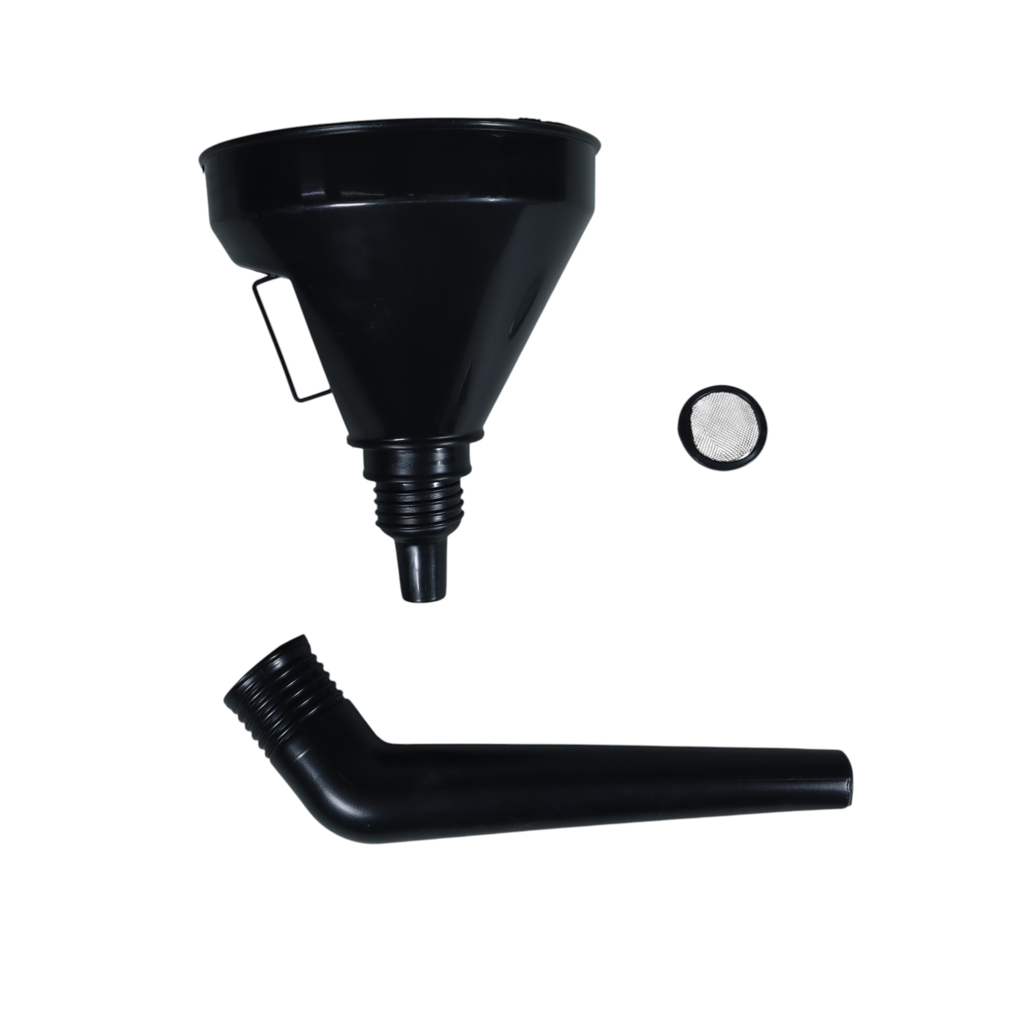 Gambar produk WANXIA Corong Oli Bensin Minyak Motor Mobil Siku Elbow Funnel 13.5cm - W18