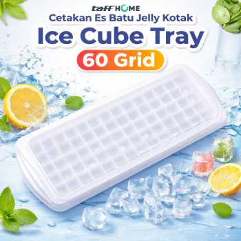 Gambar produk TaffHOME Cetakan Es Batu Jelly Kotak Ice Cube Tray 60 Grid - DY0972