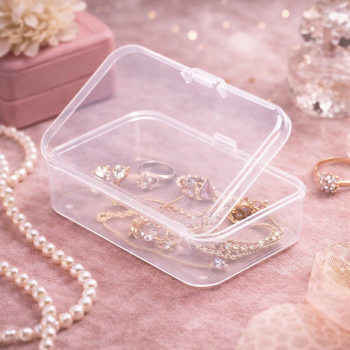 Kotak Penyimpanan Perhiasan Organizer Plastic Jewelry Box - J-4