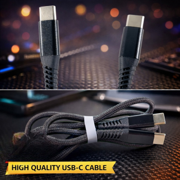 Gambar produk AUFU Kabel Data Type C to Type C Charger Braided Fast Charging 6A 66W 2M - KD66